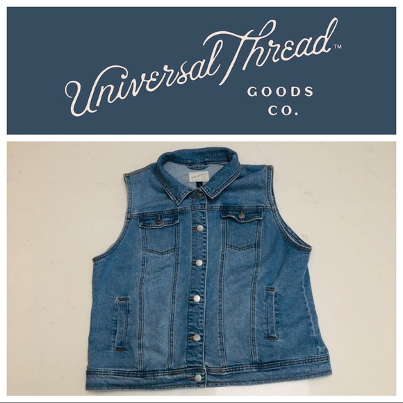 plus size denim vest womens